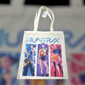 K Pop Graphic Tote Bag - Cream